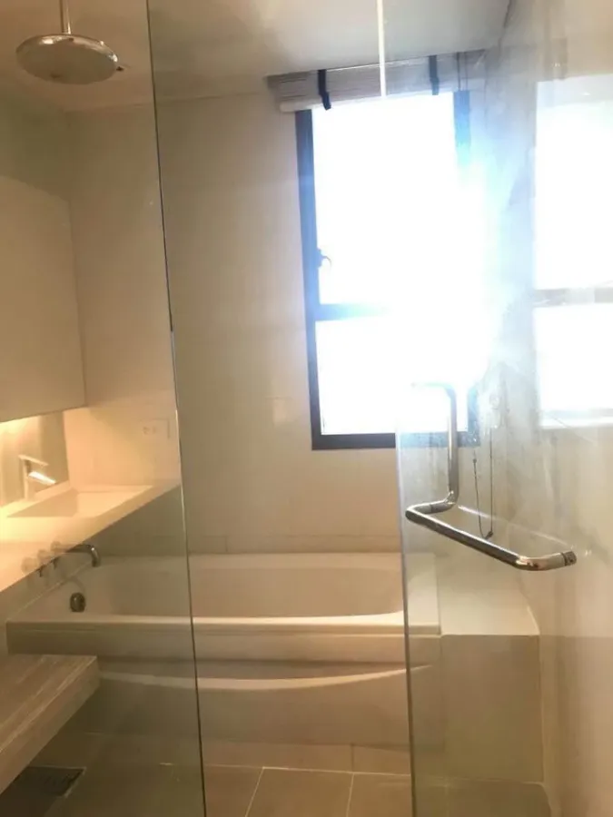 For rent: Aequa Sukhumvit 49, 15th floor room, lots of usable space, comfortable, not cramped, fully furnished, must book like this.