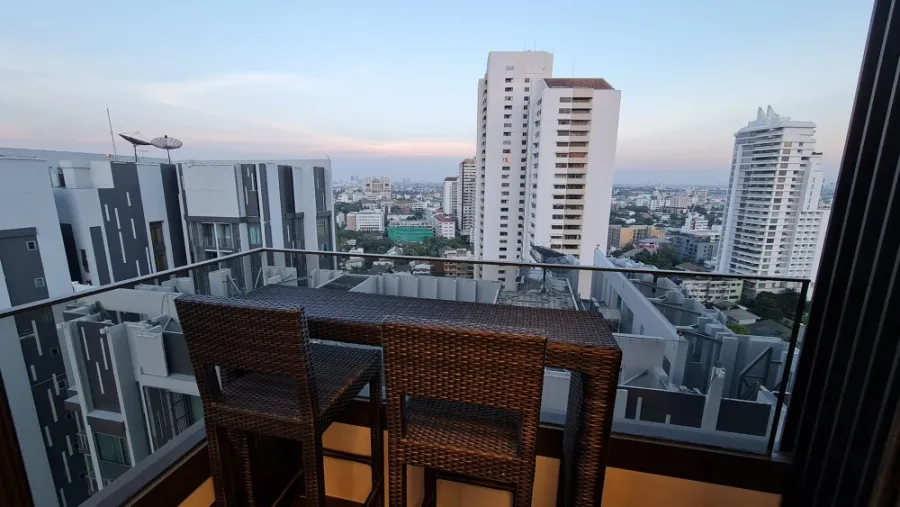 ให้เช่า The Fine Bangkok Thonglor-Ekamai ทิศเหนือ ชั้น 21 วิวเมืองแจ่มๆ ห้องตกแต่งสุดปัง ห้ามพลาด