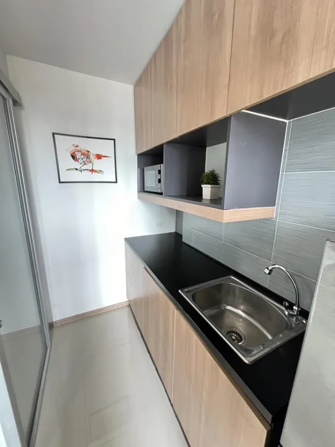 For rent, Rich Park @ Chao Phraya, 9th floor, beautiful room, fully decorated, ready to move in, just bring your bags, don't miss it.