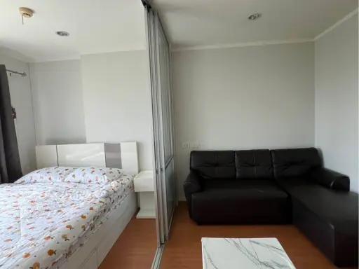 For rent, Lumpini Park Rattanathibet - Ngamwongwan, 7th floor, room separated into sections. With complete decoration