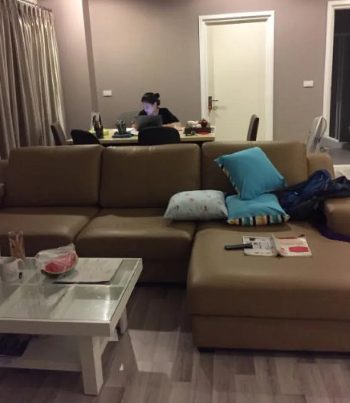 Condo for rent, The Key Wutthakat, 2 bedrooms, high floor, beautiful room, fully furnished, drag your bags, come quickly.
