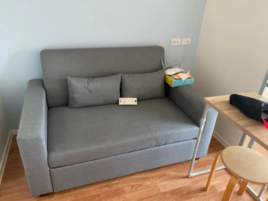 For rent Lumpini Ville Nakhon In-Riverview, new room, clean, complete with furniture and electrical appliances, book now.