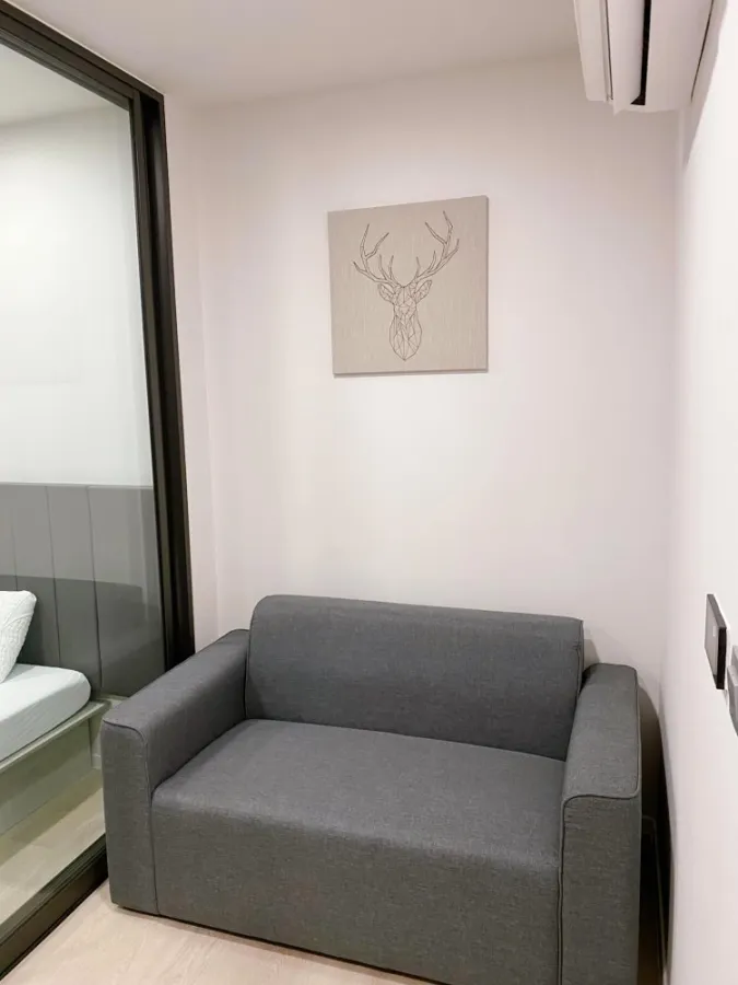 For rent, Modiz Launce Rangsit, 20th floor, high floor, clear view, comes complete with furniture and electrical appliances, hurry to book.