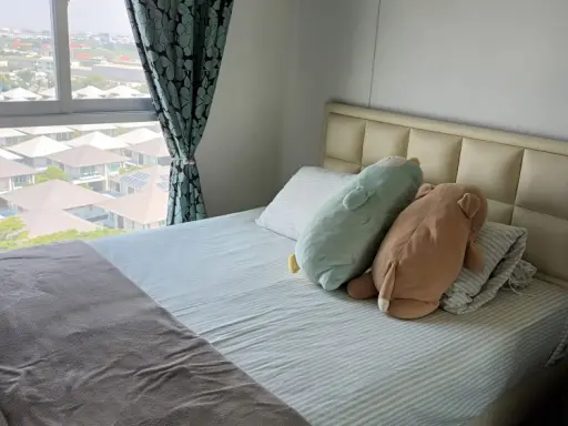 Sale Condo The Parkland Srinakarin Lakeside, high floor room, beautiful view, fully furnished, ready to move in Book in advance