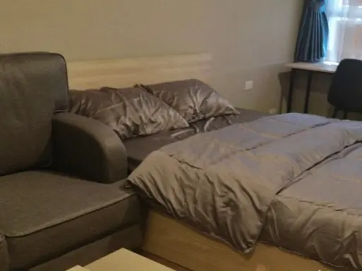 For rent, D Condo Phana, studio room, 8th floor, fully furnished, electrical appliances. Hurry and make a reservation.