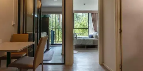 For rent Atmoz Tropicana Bangna ห้องน่าอยู่ เฟอร์ เครื่องใช้ไฟฟ้าครบพร้อม มาจองได้แล้ววันนี้