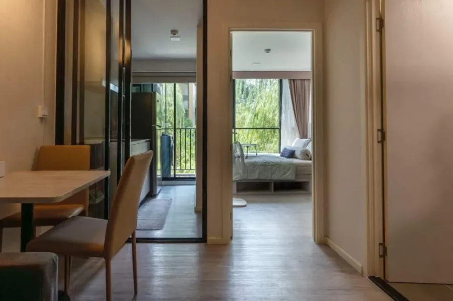 For rent Atmoz Tropicana Bangna ห้องน่าอยู่ เฟอร์ เครื่องใช้ไฟฟ้าครบพร้อม มาจองได้แล้ววันนี้