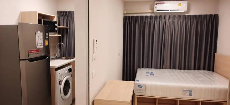 Plum Alive, Bangkok University, Rangsit for rent, new room, fully furnished, electrical appliances are very good, already worth it.