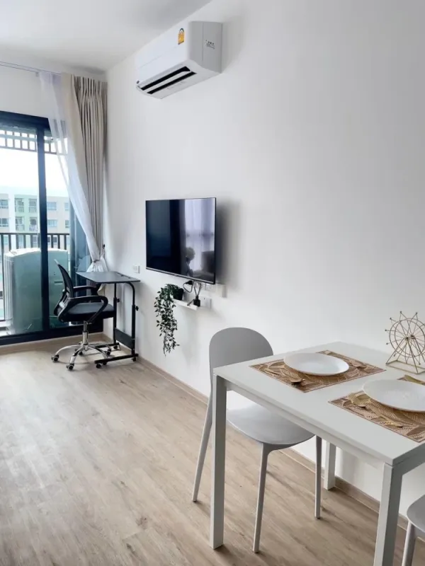 ให้เช่า เดอะ ริช พระราม 9-ศรีนครินทร์ ห้องตกแต่งสวย สไตล์ Minimal น่าอยู่ขนาดนี้ ไม่จองพลาดมาก
