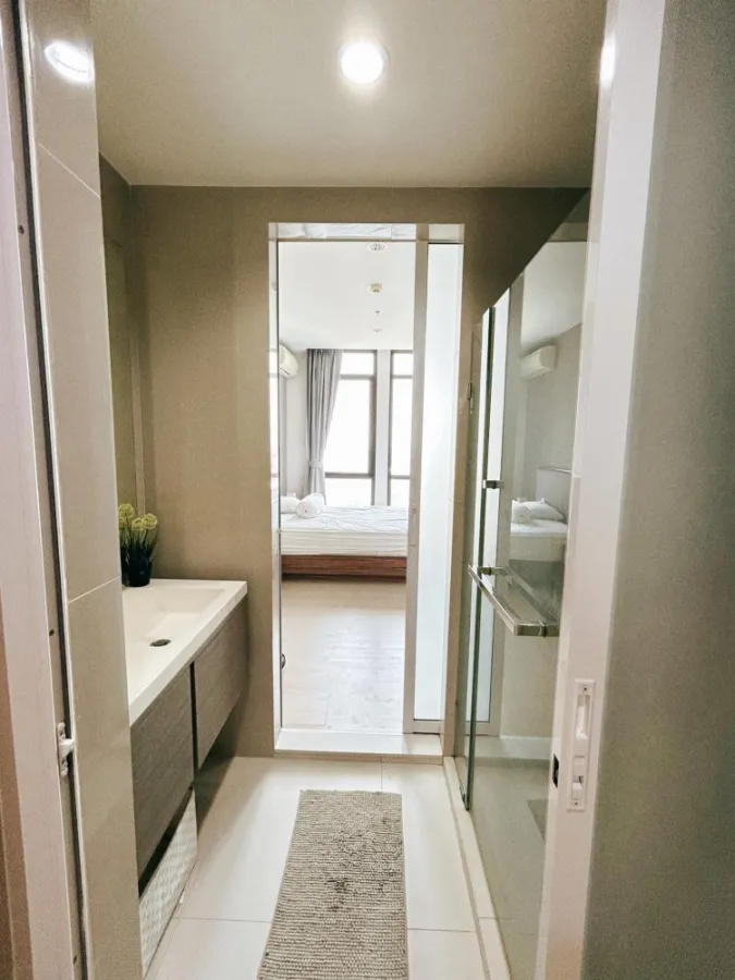 Sell, rent, The Capital Ratchaprarop-Vipha, 12th floor, partitioned room Complete with electrical appliances. Book now.