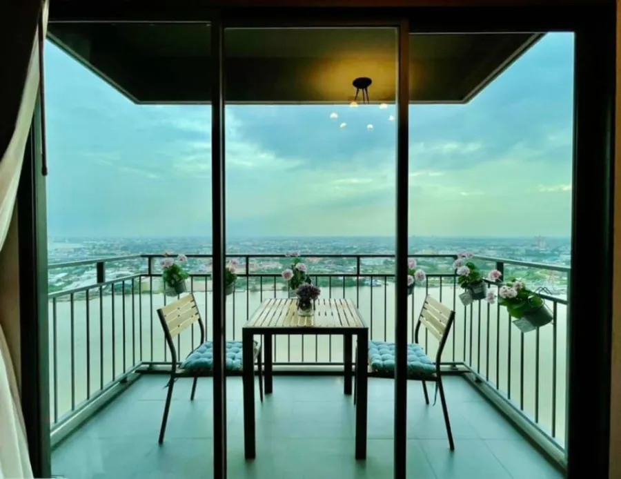 For rent, U Delight Residence Riverfront Rama 3, beautiful room, river view, top floor, good atmosphere, book now.