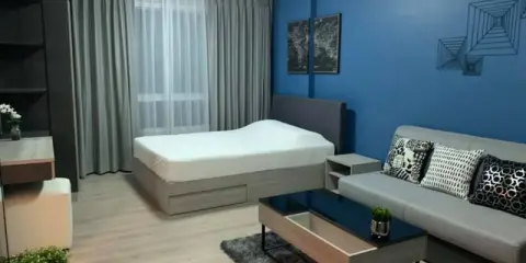 มาแว้ว ให้เช่าห้องสวยมือ1 เฟสใหม่ที่ดีคอนโด รังสิต 1ห้องสตู เฟอร์ครบ แค่สะพายเป๋าก็เข้าอยู่ได้เลยจ้า