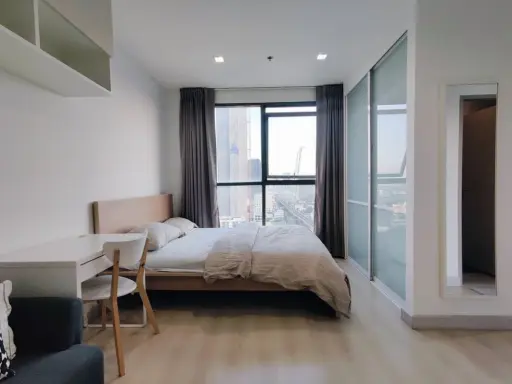 Condo for rent!! Ideo Mobi Sukhumvit, 16th floor, Building B, Studio room, ready to move in, good price, don't miss it!!