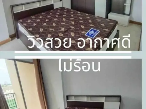 For rent, Supalai City Home Srinakarin, 1 bedroom, 5th floor, fully furnished, just carry your bags and move in. Urgent.