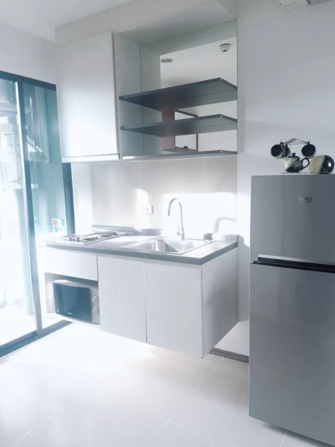 Condo for rent, The Base Park West, fully furnished with built-in furniture The room is ready