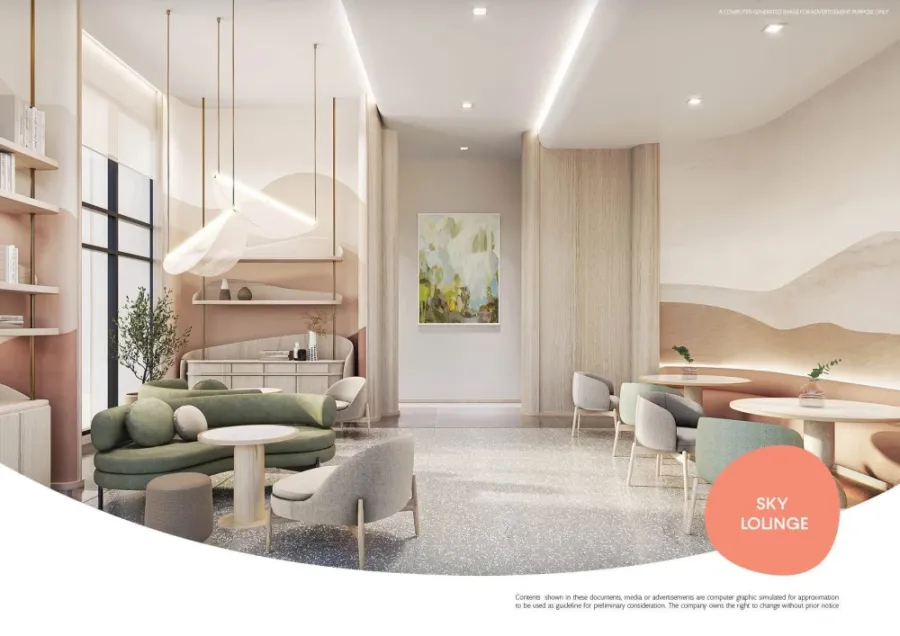Down payment sale for COBE Ratchada Rama 9, corner room with privacy, good location, comes with complete facilities, don't miss it.