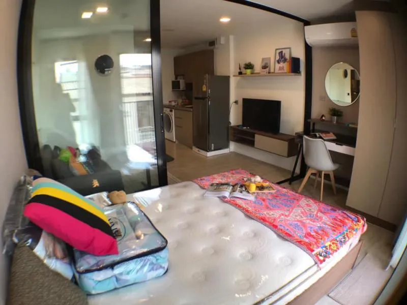ให้เช่า Kave condo ตรงข้าม ม. กรุงเทพ วิวไม่บล๊อค ห้องสวยแต่งครบ จบที่ห้องเดียว