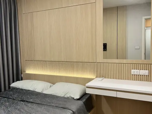 Plum Condo Mix Chaengwattana for sale. Very well maintained, **built-in furniture throughout**, beautiful condition, ready to move in immediately.