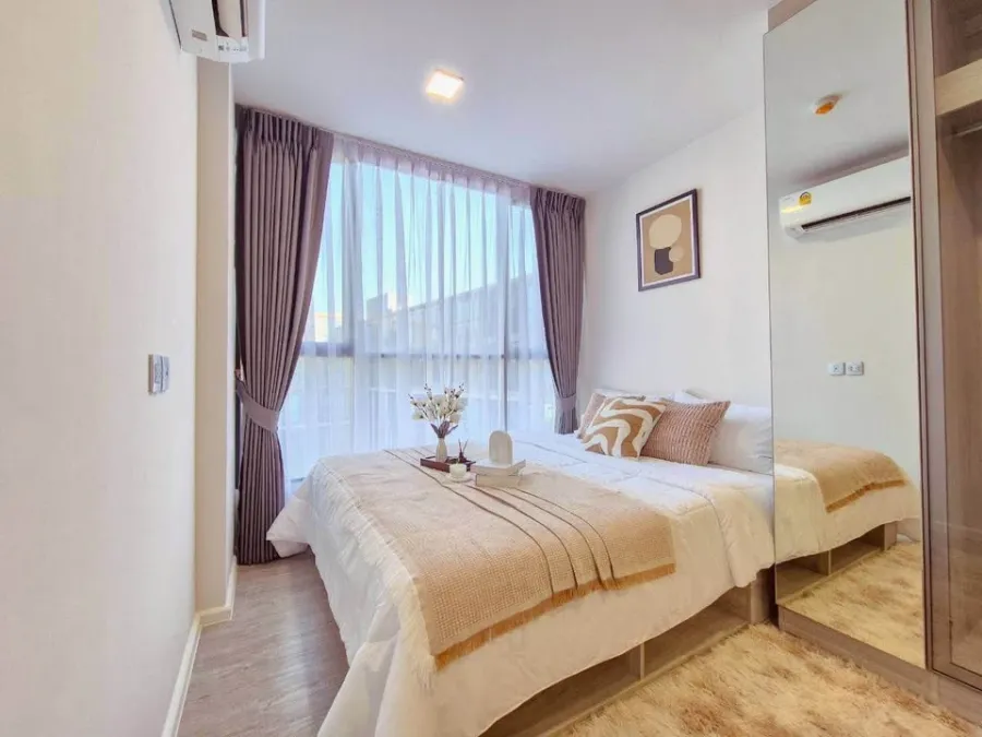 ให้เช่า Atmoz Tropicana Bangna ห้องพร้อมอยู่ เฟอร์พร้อม จองเลย