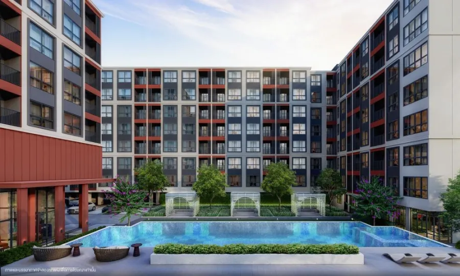 For rent: Niche Mono Rama 9, 6th floor unit. Fully furnished, great location, pool view. Book now!