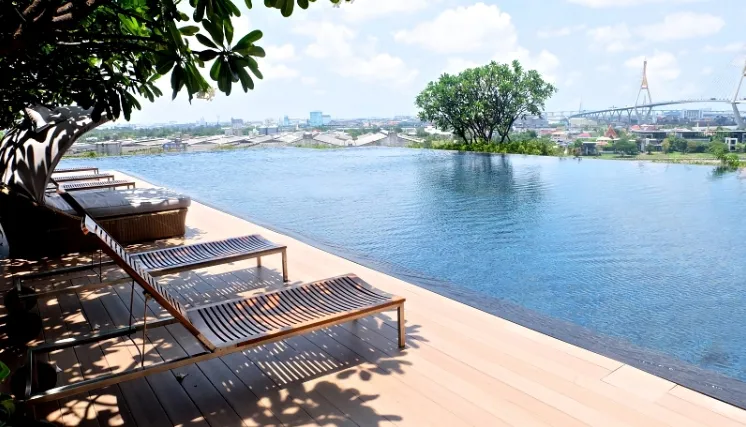 Sell/rent, The Pano Condo, 2 bedrooms, 2 bathrooms, 24th floor, Chao Phraya River view, good location, ready to move in. Don't miss it!!