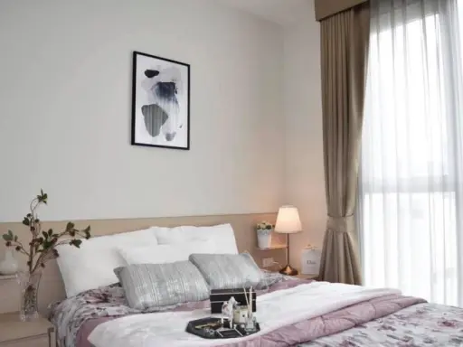 For rent, Rhythm Ratchada, beautiful room, elegant decoration, 1 bedroom, fully furnished, very good price, finish this room. If you are slow, you will miss it. images