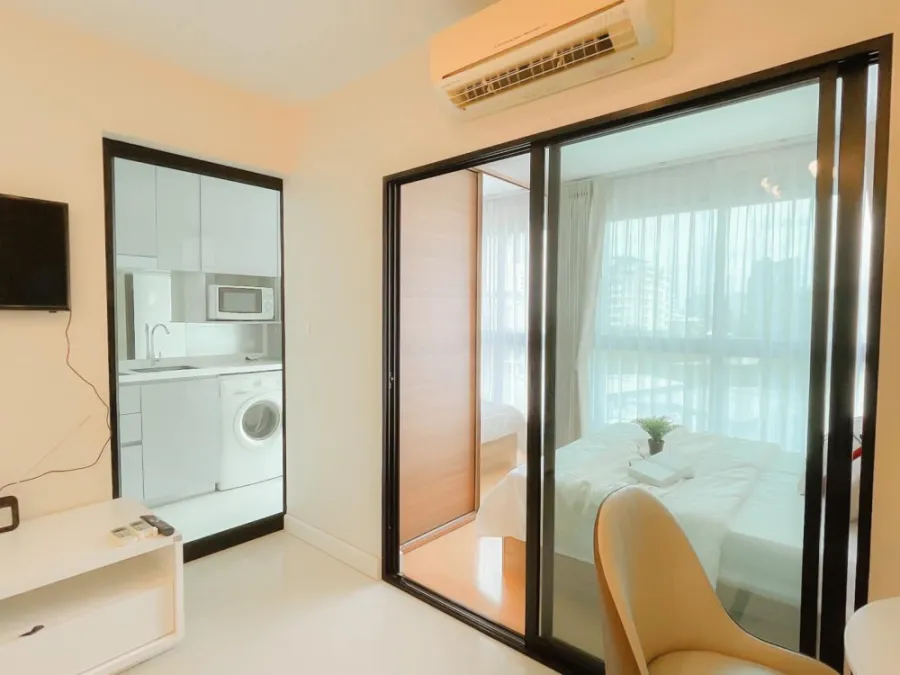 Condo for Sale, Metro Sky Ratchada, beautiful room, built-in, full Let me tell you that you should not miss this room.