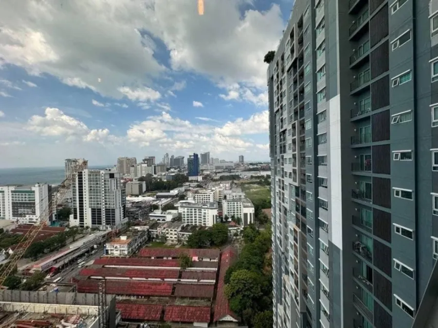 For rent, Centric Sea (Pattaya Central), 23rd floor, very high, stunning sea view, fully decorated, ready to move in.
