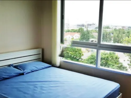 For rent, Plum Condo Nawamin, window facing south, good location, convenient transportation, hurry and book now!