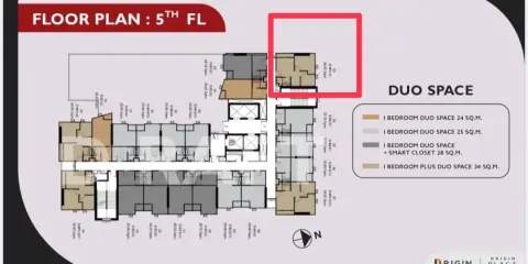 ขายดาวน์ Origin Place Phetkasem ห้อง Duplex แบบ 1 Bedroom Plus ห้องมุม ติดกับบันไดหนีไฟ ไม่ติดกับห้องอื่น ต้องจอง