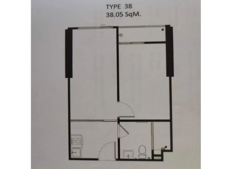 ขายดาวน์ The LIVIN Phetkasem 1 Bedroom ห้องเปล่า ขนาด 38.05 ตารางเมตร เพดานสูง 2.6 เมตร ซื้อเลย