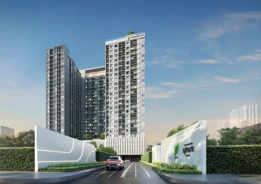 Condo for sale: Chapter One Spark Charan, ready to move in, northeast direction, open view of Rama VII Bridge, hurry and book before you miss out++