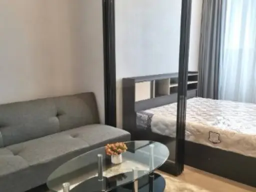 For rent, One 9 Five Asoke-Rama 9, partitioned room, 10th floor, high view, friendly price, must not miss this room.