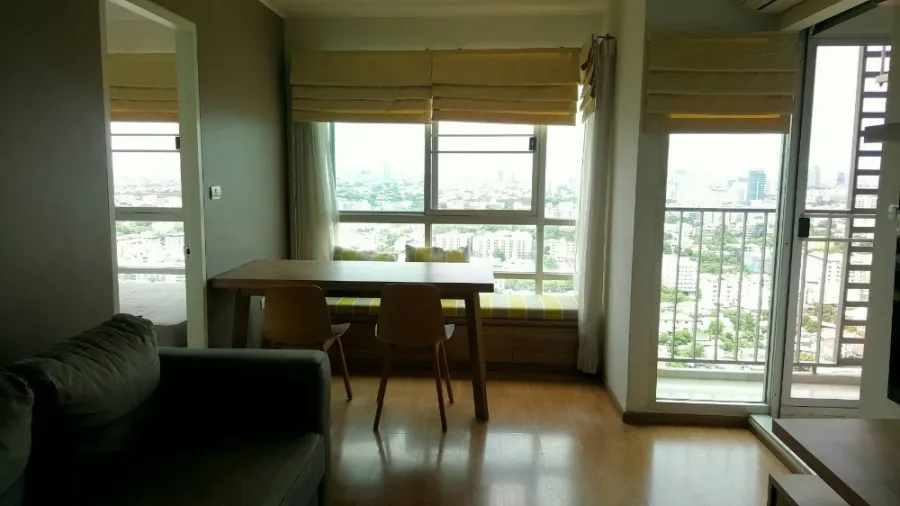 Condo for rent, U Delight @ On Nut Station, high floor, beautiful view, fully furnished, good location, near BTS