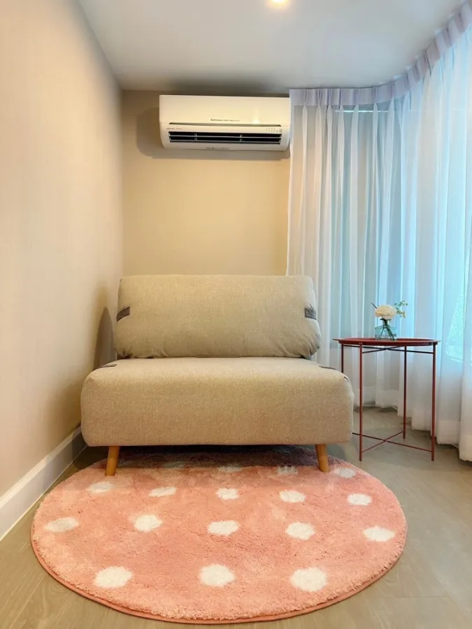 For rent, Metro Sky Prachachuen, 21st floor, city view, beautiful room, comes with complete decoration. If interested, hurry and reserve now.
