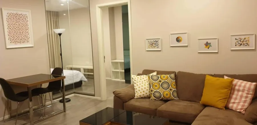 Condo for rent, The room Sukhumvit 69, nice room, spacious size, complete electrical appliances, beautiful view, hurry to book