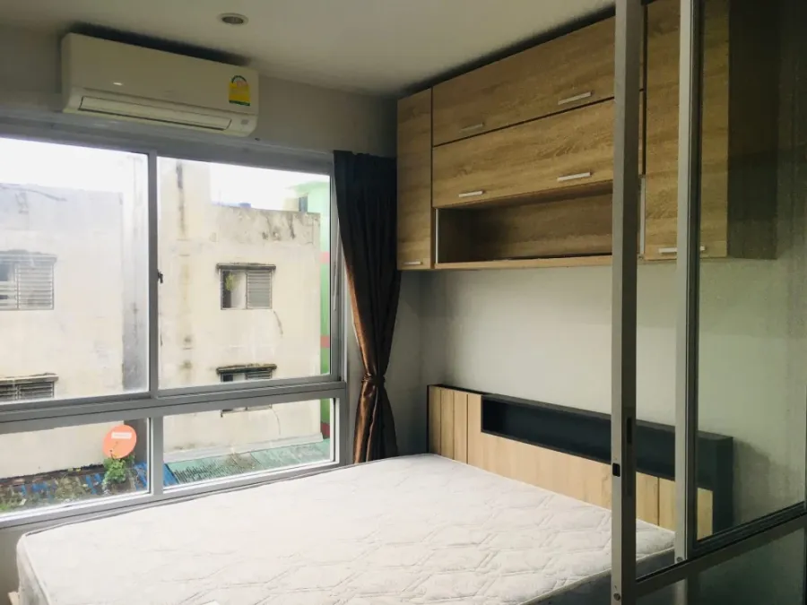 ให้เช่า V Condo Ladkrabang ห้องน่าอยู่ ชั้น 3 แต่งครบ เฟอร์นิเจอร์ครบครัน หิ้วกระเป๋าเข้าอยู่ได้เลย