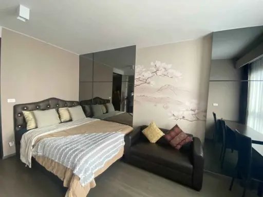 For rent, Ideo Sukhumvit 93, Building A, high floor, complete with facilities. Hurry up to book before it's out of hand.