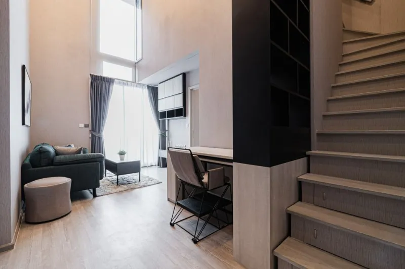 ให้เช่า The Line Sukumvie 101 ห้อง Duplex เพดานสูงโปร่ง ตกแต่งเรียบหรูน่าอยู่สุดๆ ห้ามพลาดด่วนๆ
