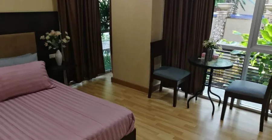 For sale, for rent, Resort Ta Yen Akat, 3 bedrooms, 2 bathrooms, nice room, next to the central garden, good view, book now, don't wait.