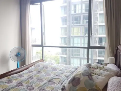 Condo for sale Quattro by Sansiri - fully furnished, airy view, the room is not hot in the morning, afternoon and cool.