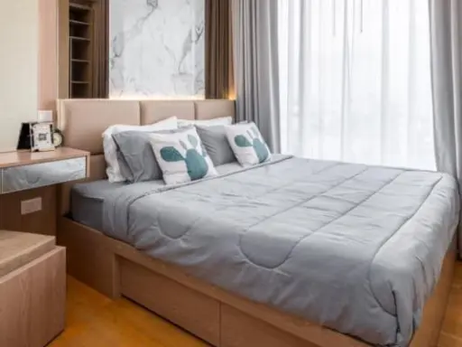For rent!! Condo The Saint Residences, 20th floor, Building C, city view, fully built-in furniture, book now!!