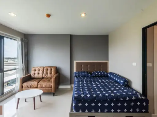 express!! Condo for rent: Casa France @ ABAC Bangna, 1 bedroom, 1 bath, fully furnished, ready to move in, can't miss, hurry !!