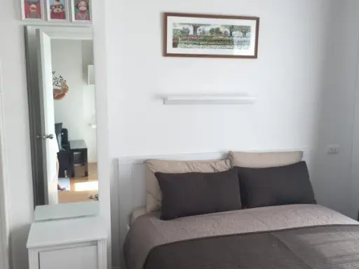 Urgent for rent !! Condo Lumpini Place Srinakarin-Huamark Station, high floor, full of electrical appliances And furniture. Book now !! images