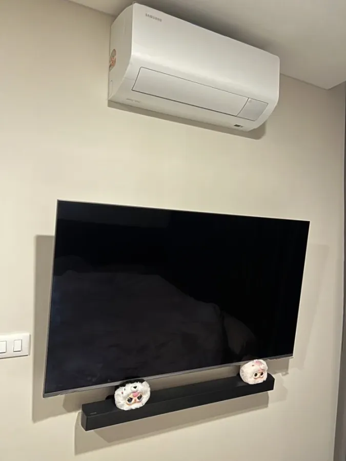 For rent: The Indy Condo, Amata, pool and garden view room, good atmosphere, not hot, open view, not blocked by buildings, view from both the bedroom