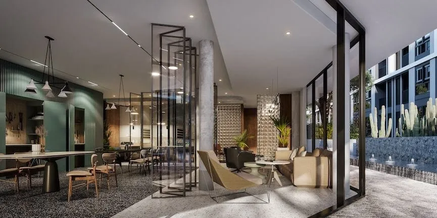 Sale down payment Nue Cross Khu Khot Station, 4th floor, pool view worth the price You must not miss this room.