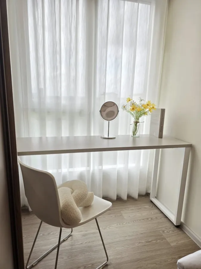 For rent: Kave Town Island, 6th floor, outside view, high view, comfortable for the eyes, beautiful room, fully furnished, book now.