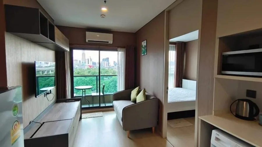 Condo for rent, Lumpini Suite, Phetchaburi, Makkasan, nice room, complete facilities. You can only come in.