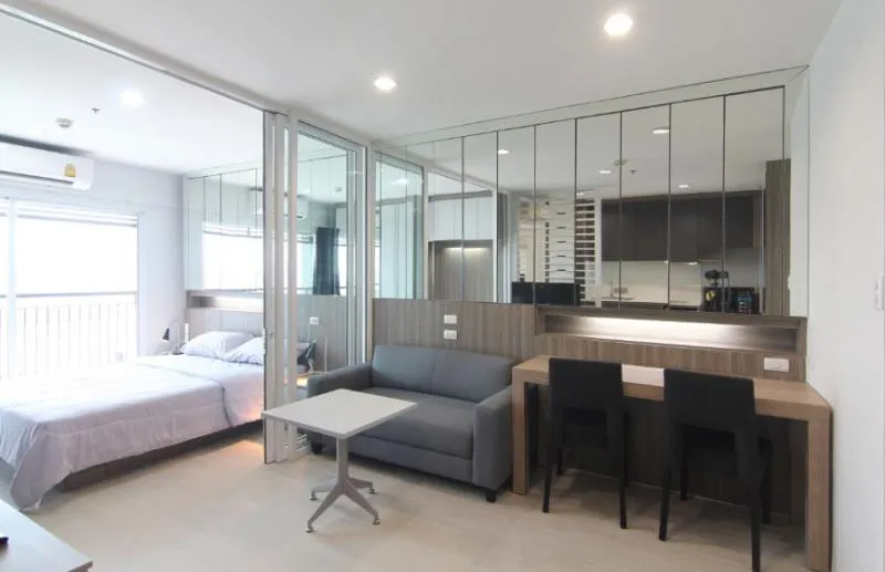 Sym Vipa Ladprao for sale, beautiful room, newly decorated, just finished, 16th floor, very beautiful view, you will regret it!
