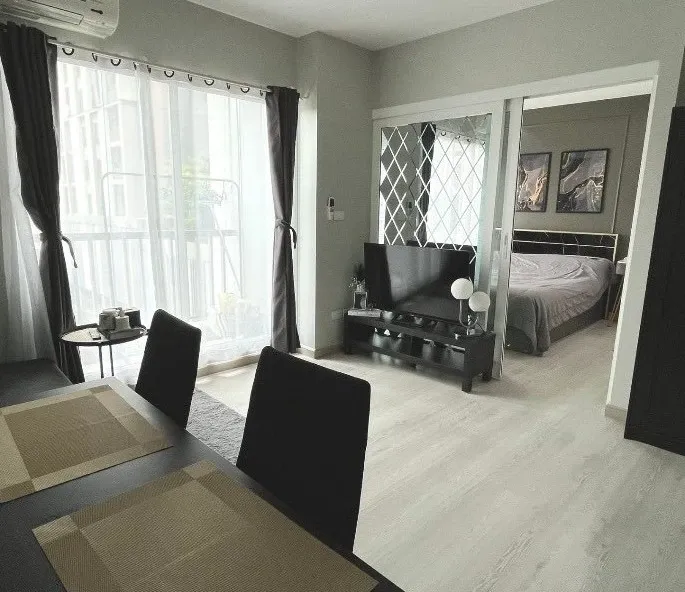 For rent: The Key Chaengwattana, 1 bedroom, 1 bathroom, decorated in a theme, good location, convenient transportation, reserve now!